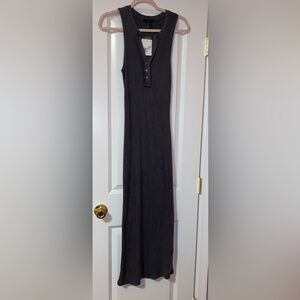 Forever 21 Charcoal Sleeveless Maxi Dress